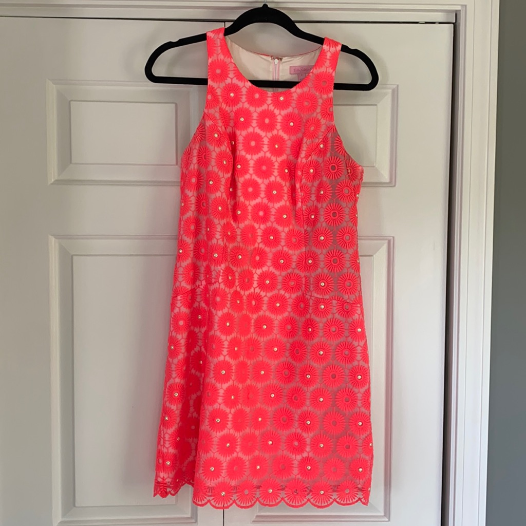 Lilly Pulitzer Pearl Pink Fiesta Pinwheel Size 8